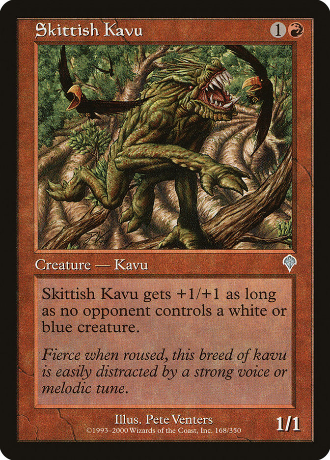 Skittish Kavu - (Foil): Invasion
