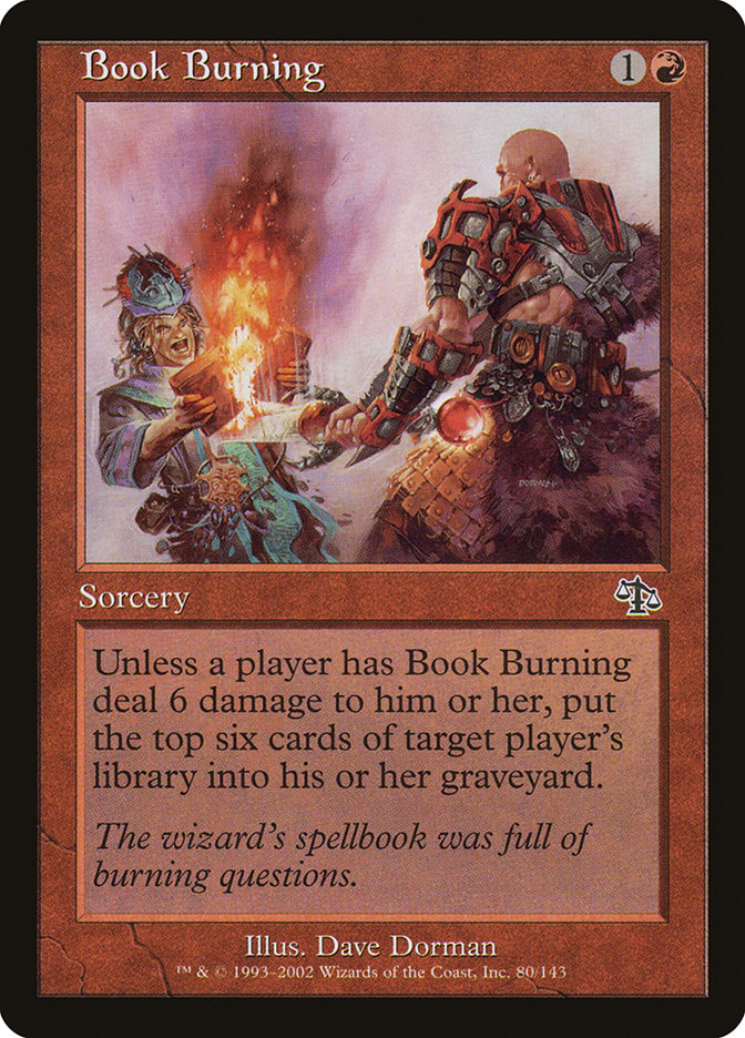 Book Burning - (Foil): Judgment
