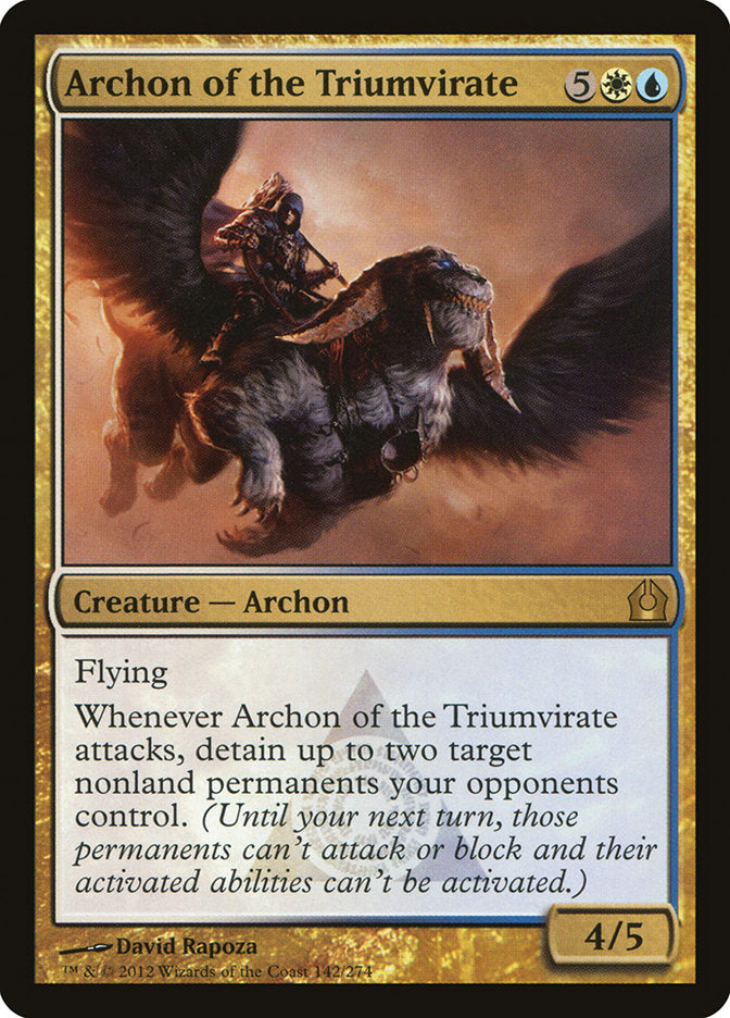 Archon of the Triumvirate - (Foil): Return to Ravnica