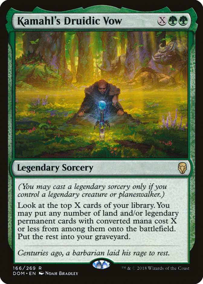 Kamahl's Druidic Vow - (Foil): Dominaria