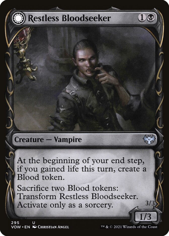 Restless Bloodseeker // Bloodsoaked Reveler (Showcase): Innistrad: Crimson Vow