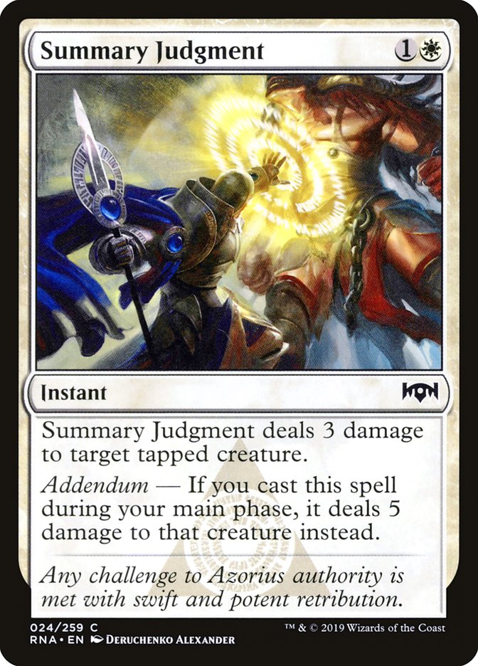 Summary Judgment: Ravnica Allegiance