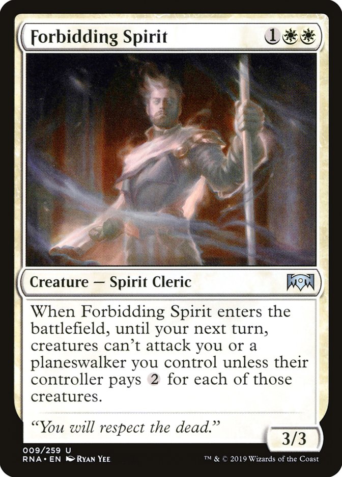 Forbidding Spirit - (Foil): Ravnica Allegiance