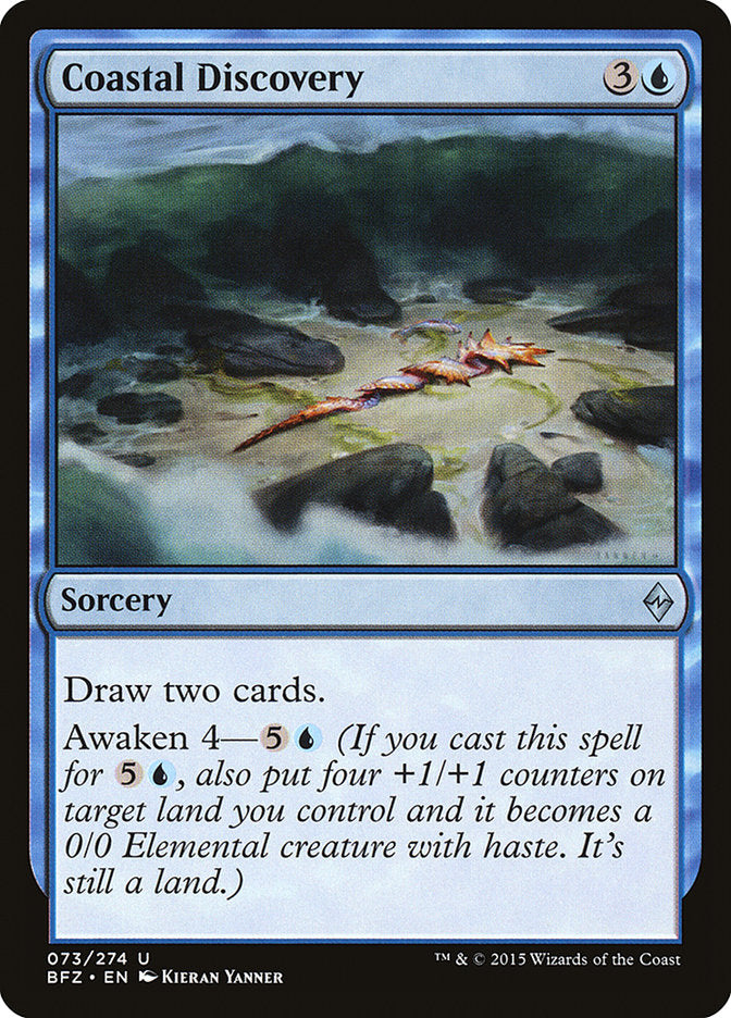 Coastal Discovery - (Foil): Battle for Zendikar