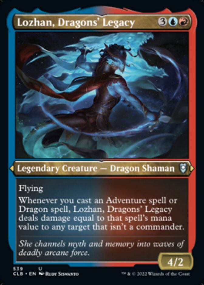 Lozhan, Dragons' Legacy (Foil Etched) - (Foil): Commander Legends: Battle for Baldur's Gate