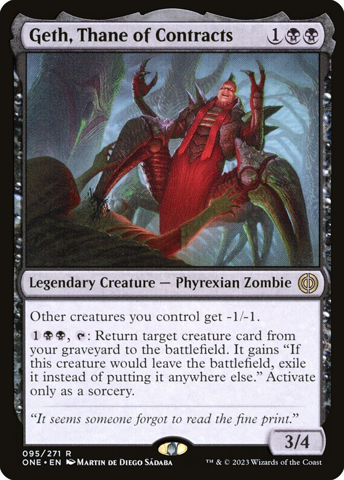 Geth, Thane of Contracts - (Foil): Phyrexia: All Will Be One