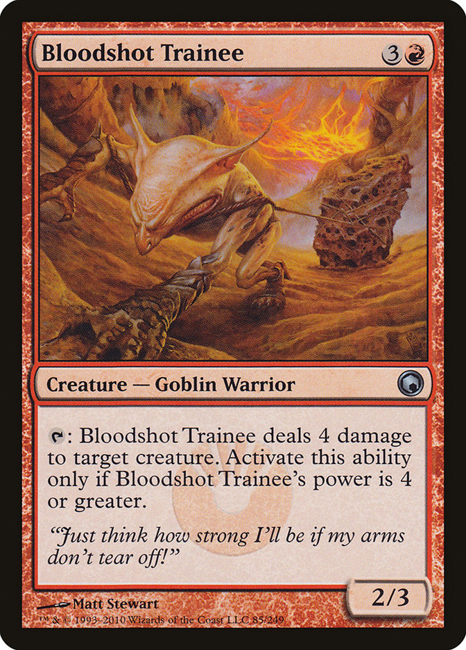 Bloodshot Trainee: Scars of Mirrodin