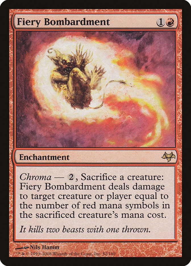 Fiery Bombardment - (Foil): Eventide