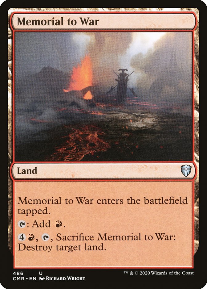 Memorial to War (Commander Deck): Commander Legends