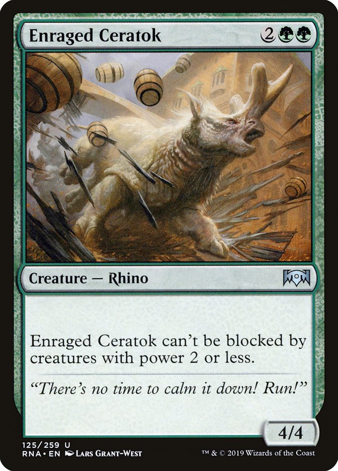 Enraged Ceratok: Ravnica Allegiance