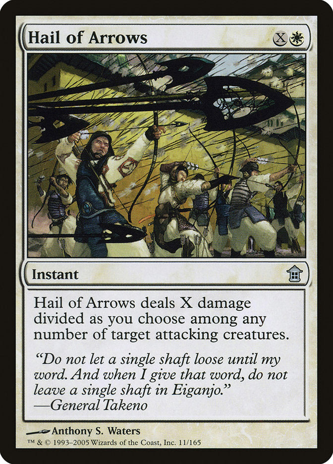 Hail of Arrows - (Foil): Saviors of Kamigawa