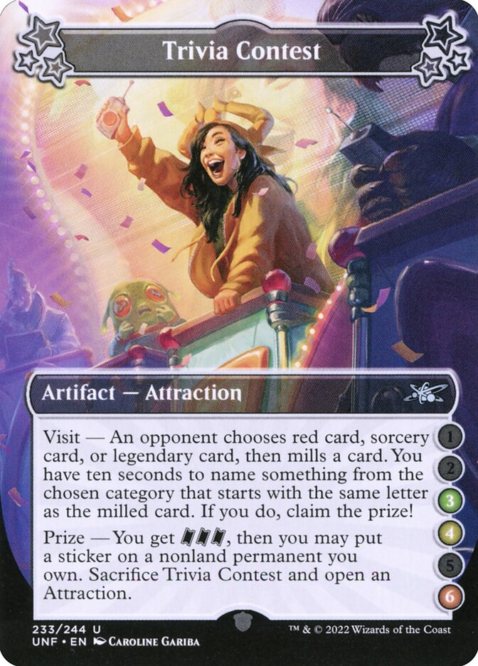 Trivia Contest - (Foil): Unfinity