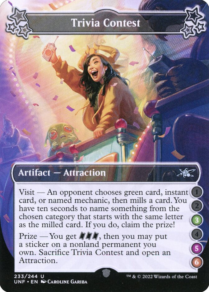 Trivia Contest - (Foil): Unfinity