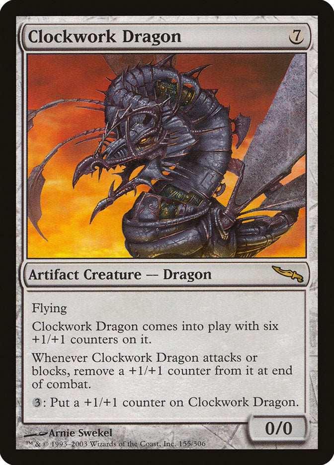 Clockwork Dragon - (Foil): Mirrodin