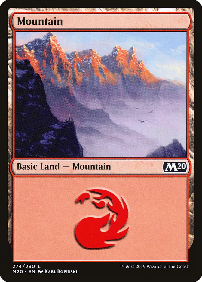 Mountain (#274): Core Set 2020