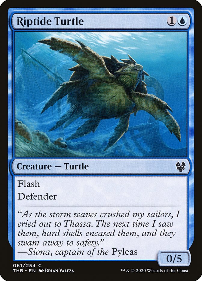 Riptide Turtle - (Foil): Theros Beyond Death