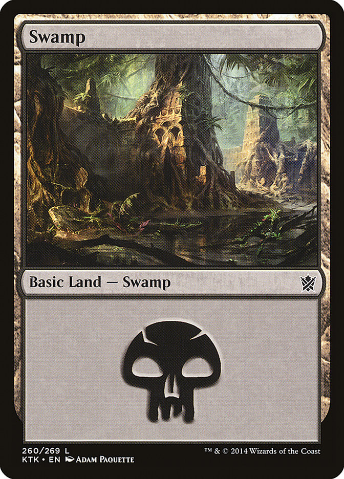 Swamp (#260) - (Foil): Khans of Tarkir