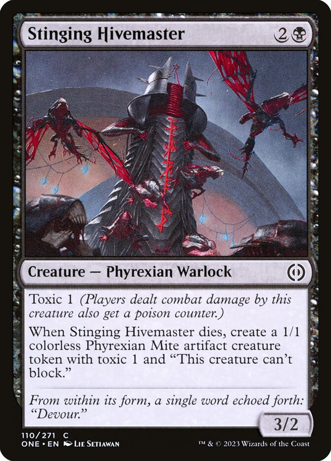 Stinging Hivemaster - (Foil): Phyrexia: All Will Be One
