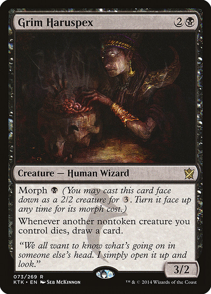 Grim Haruspex - (Foil): Khans of Tarkir