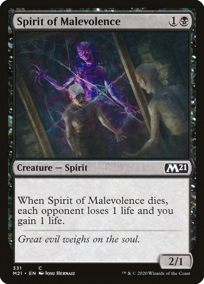 Spirit of Malevolence (Planeswalker Deck): Core Set 2021