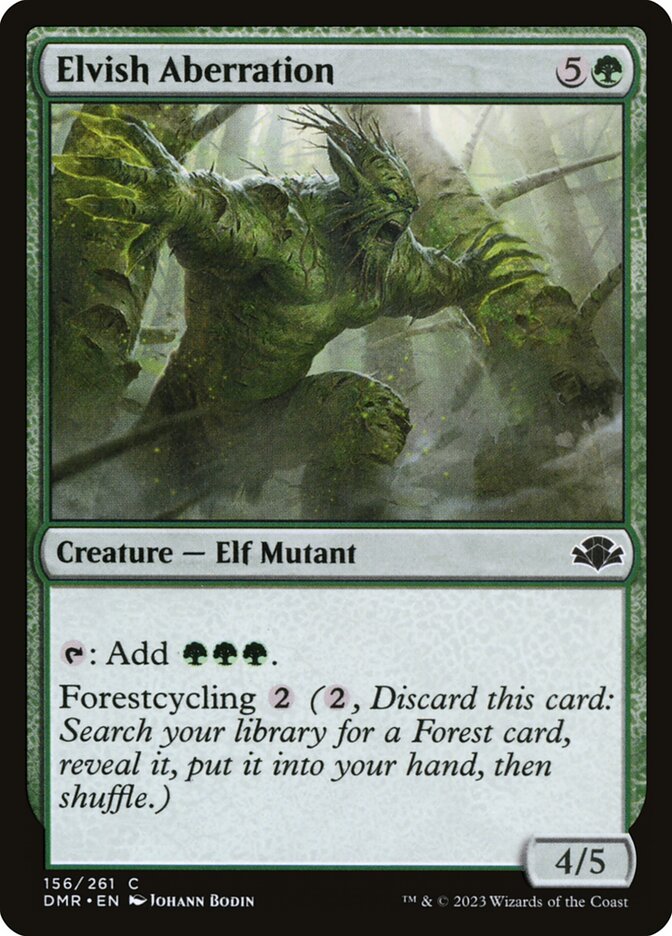 Elvish Aberration - (Foil): Dominaria Remastered