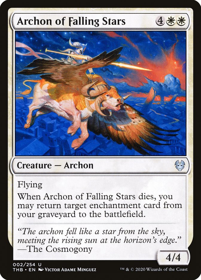 Archon of Falling Stars - (Foil): Theros Beyond Death