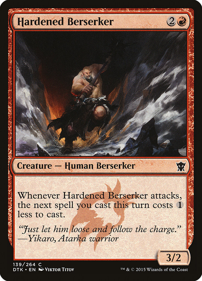 Hardened Berserker - (Foil): Dragons of Tarkir