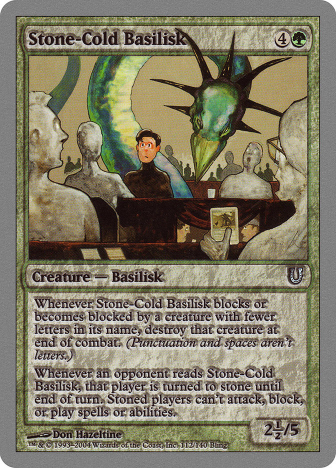 Stone-Cold Basilisk: Unhinged