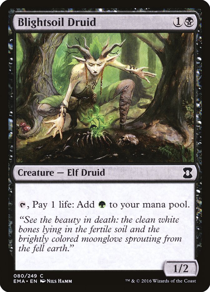 Blightsoil Druid - (Foil): Eternal Masters