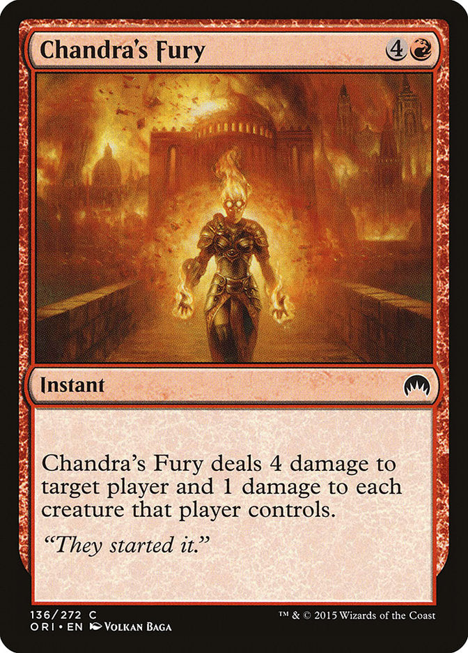 Chandra's Fury - (Foil): Magic Origins