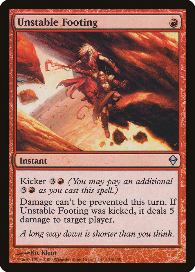 Unstable Footing: Zendikar