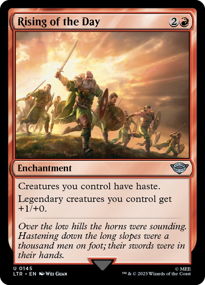 Rising of the Day - (Foil): The Lord of the Rings: Tales of Middle-earth