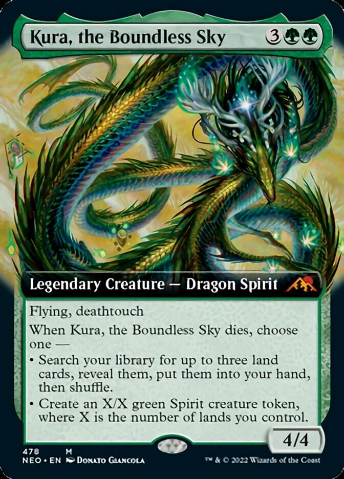 Kura, the Boundless Sky (Extended Art) - (Foil): Kamigawa: Neon Dynasty