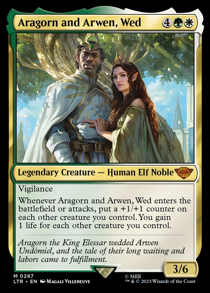 Aragorn and Arwen, Wed - (Foil): The Lord of the Rings: Tales of Middle-earth