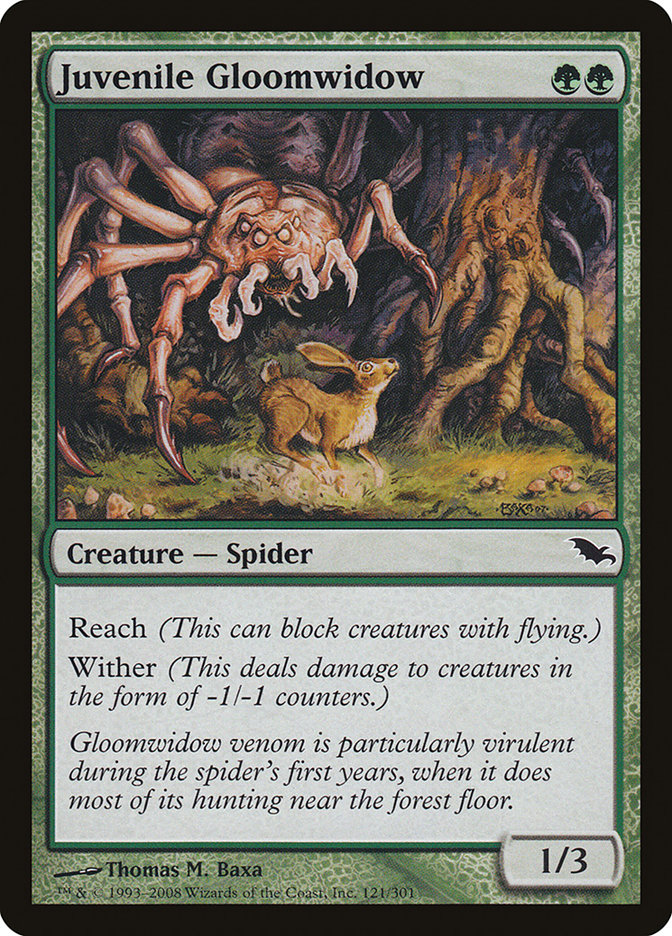 Juvenile Gloomwidow - (Foil): Shadowmoor