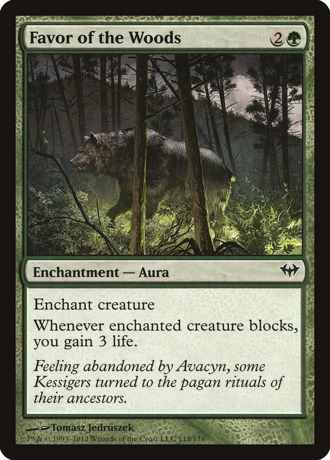 Favor of the Woods - (Foil): Dark Ascension