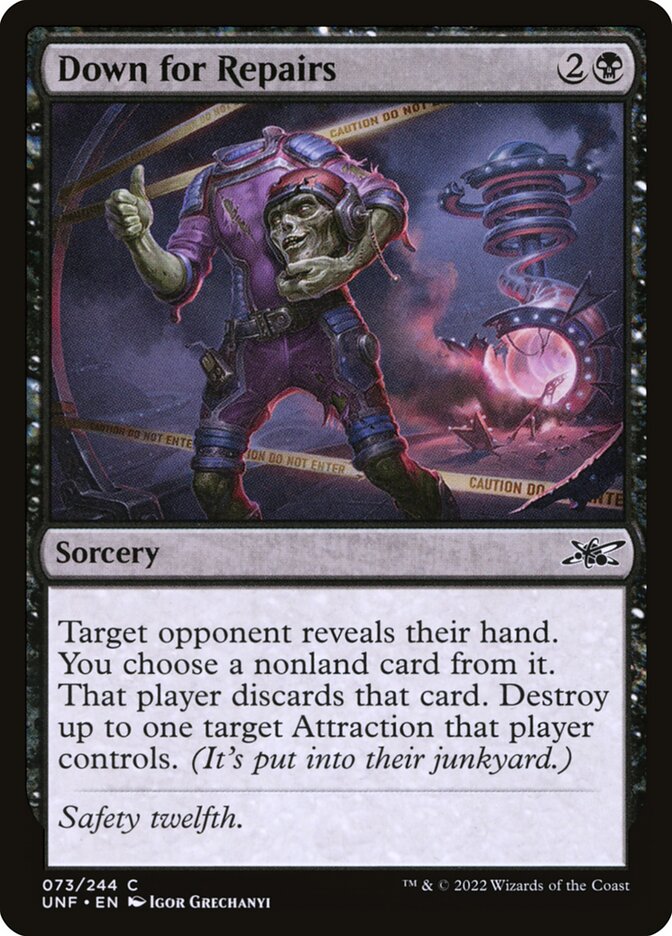 Down for Repairs: Unfinity