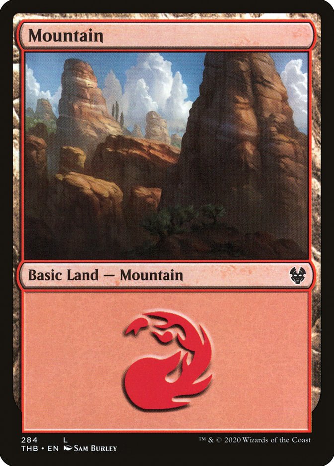Mountain (#284) - (Foil): Theros Beyond Death