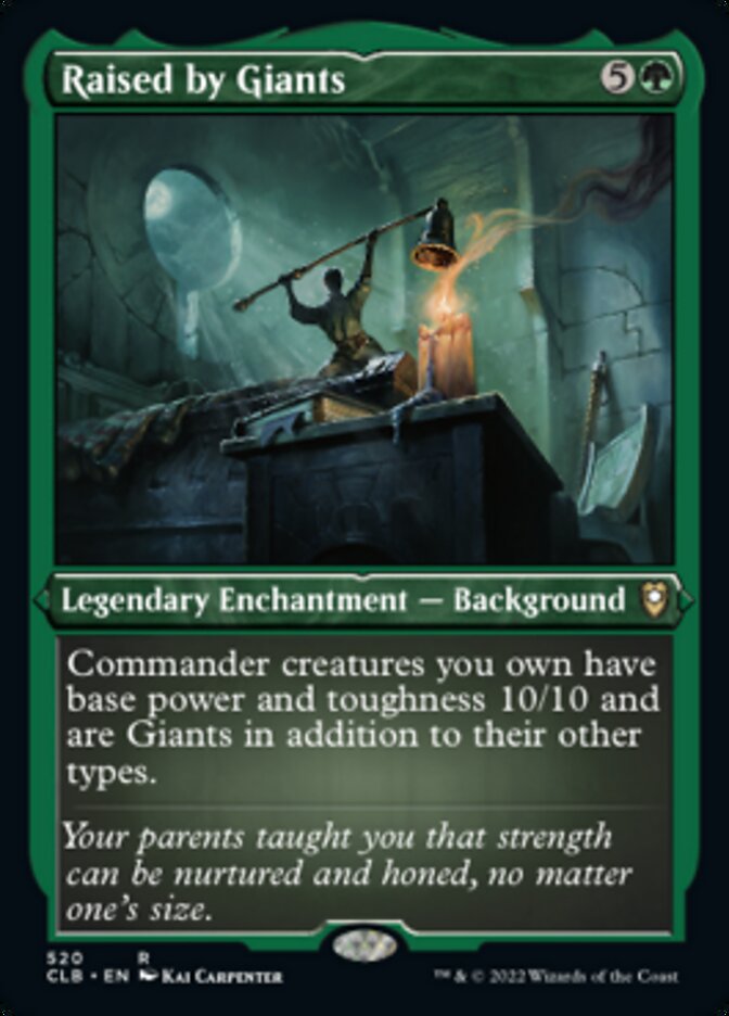 Raised by Giants (Foil Etched) - (Foil): Commander Legends: Battle for Baldur's Gate