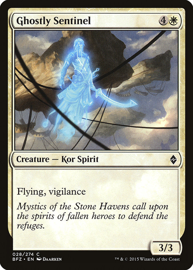 Ghostly Sentinel - (Foil): Battle for Zendikar