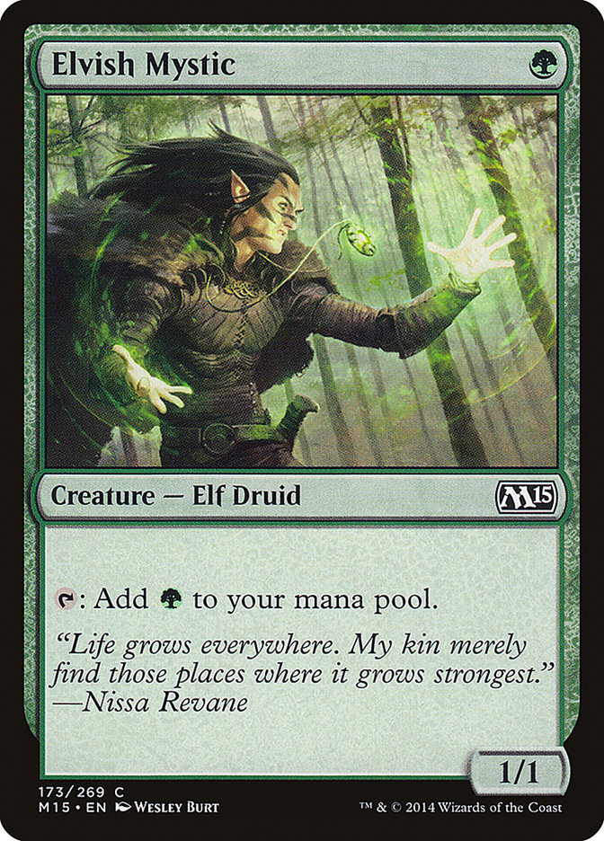 Elvish Mystic - (Foil): Magic 2015