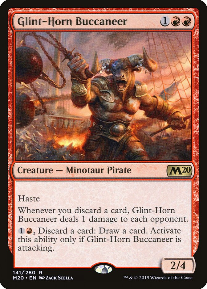 Glint-Horn Buccaneer - (Foil): Core Set 2020
