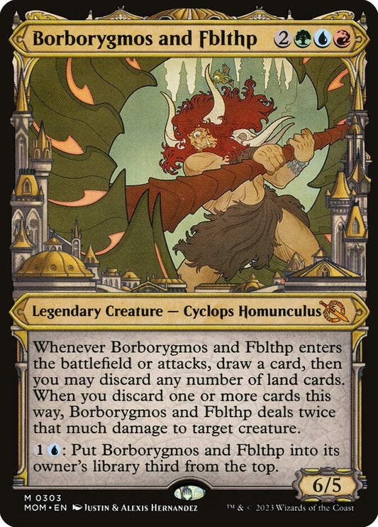 Borborygmos and Fblthp (Showcase) - (Foil): March of the Machine