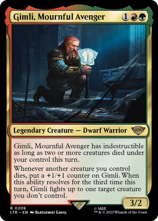 Gimli, Mournful Avenger - (Foil): The Lord of the Rings: Tales of Middle-earth