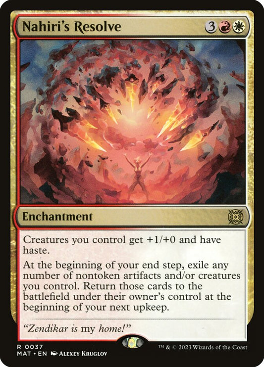 Nahiri's Resolve - (Foil): March of the Machine: The Aftermath