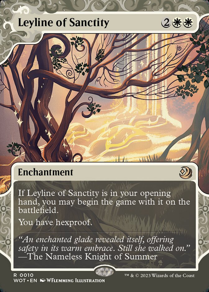 Leyline of Sanctity (#010) - (Foil): Wilds of Eldraine: Enchanting Tales