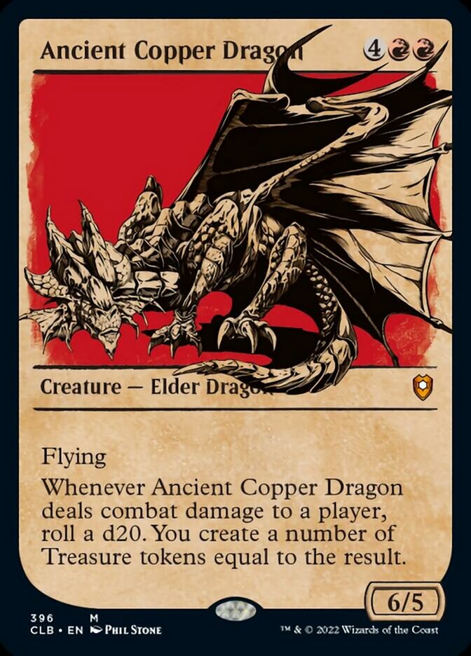 Ancient Copper Dragon (Showcase): Commander Legends: Battle for Baldur's Gate