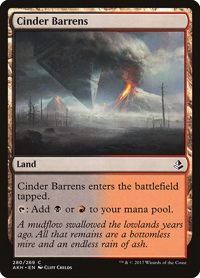 Cinder Barrens (Deck Builder's Toolkit): Amonkhet