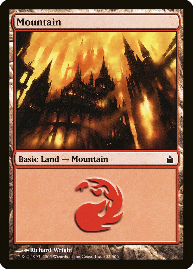 Mountain (#302): Ravnica: City of Guilds