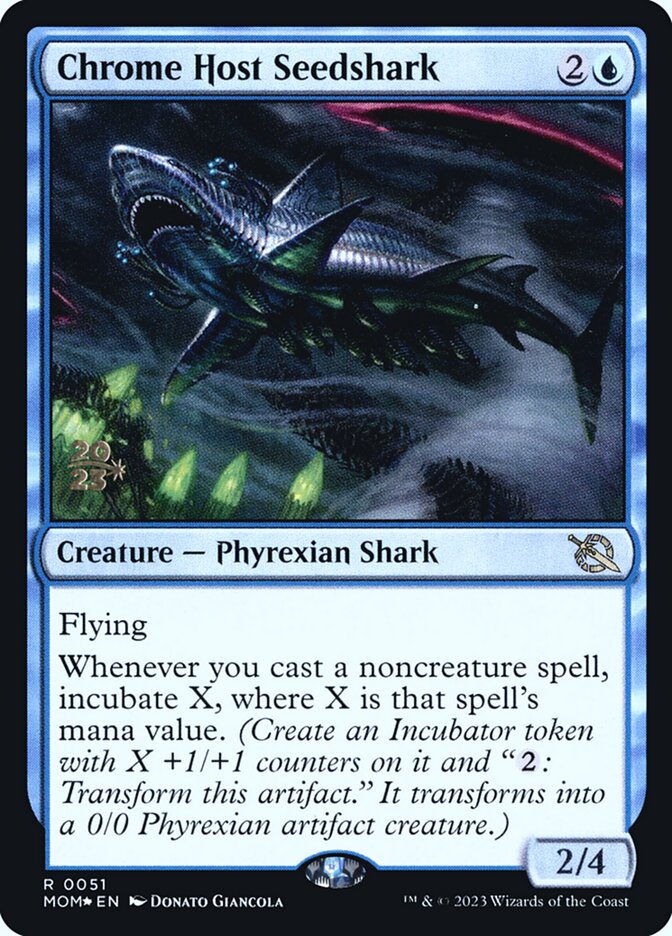 Chrome Host Seedshark - (Foil): March of the Machine Promos